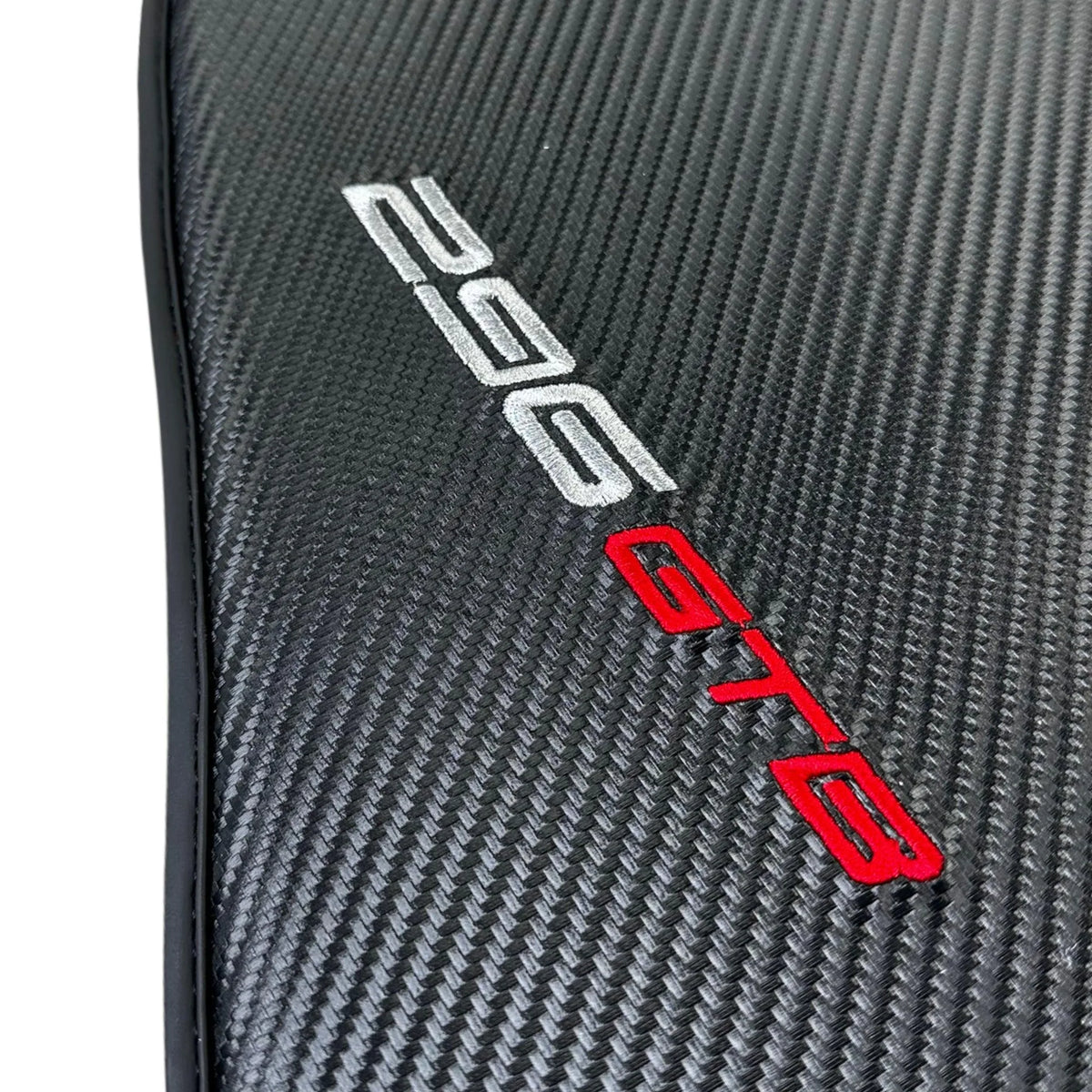 Floor Mats for Ferrari 296 GTB (2022-2027) Made From Carbon Fiber Leather - AutoWin
