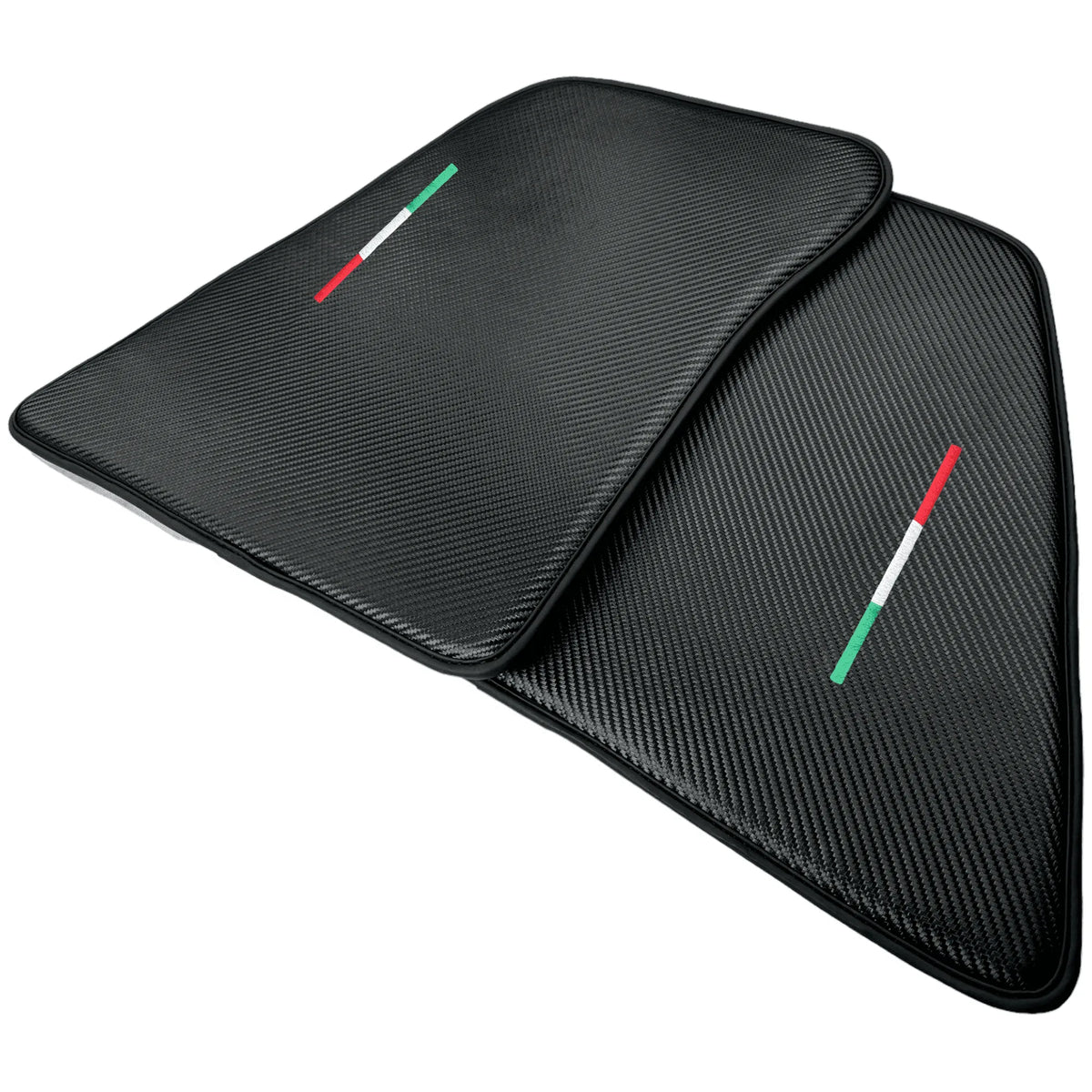 Floor Mats for Ferrari 296 GTB (2022-2027) Made From Carbon Fiber Leather