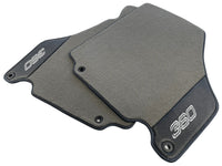 Floor Mats For Ferrari 360 Modena 1999-2005 Gray With Carbon Fiber Leather - AutoWin