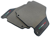 Floor Mats For Ferrari 360 Modena 1999-2005 Gray With Carbon Fiber Leather - AutoWin