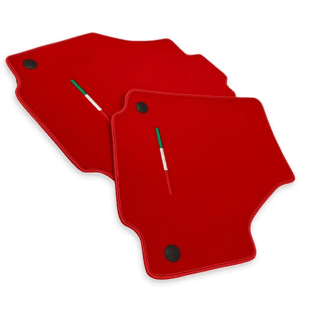 Floor Mats for Ferrari 458 GT2 (2012-2015) Red Autowin Brand Italian Edition