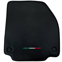 Floor Mats for Ferrari 458 Italia (2009-2015) Carbon Fiber Leather Autowin Brand Italian Edition