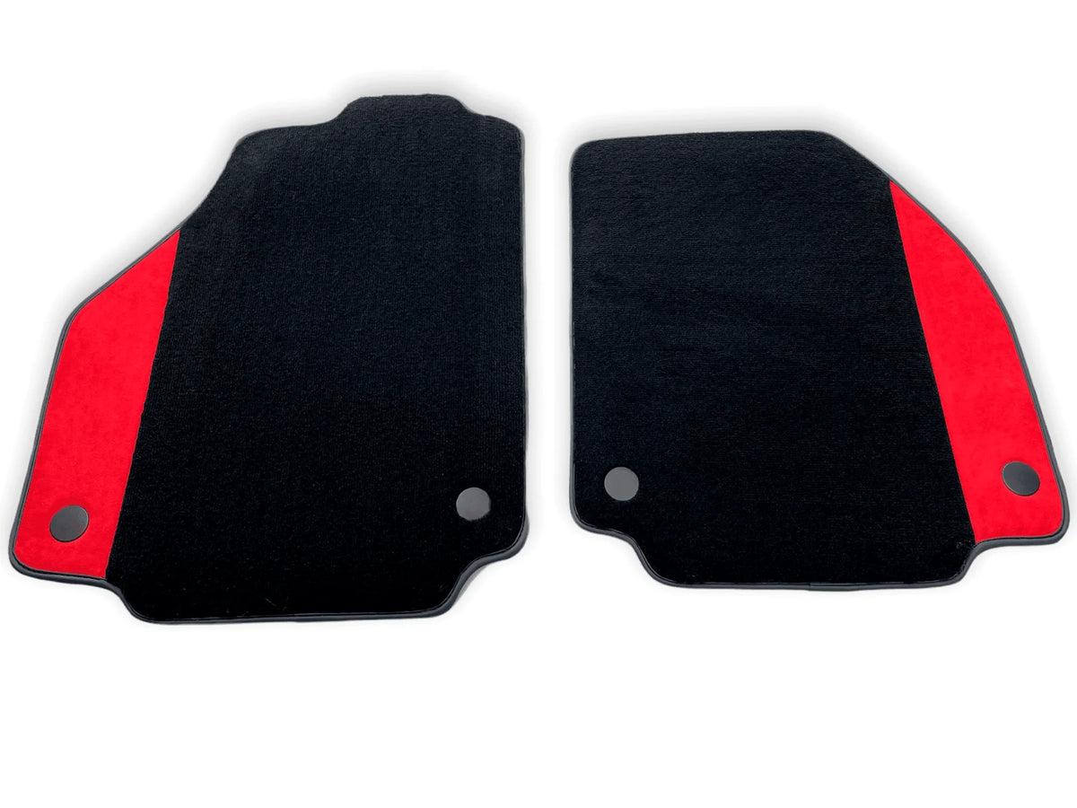 Floor Mats For Ferrari 458 Italia 2009-2015 Red Alcantara Leather - AutoWin