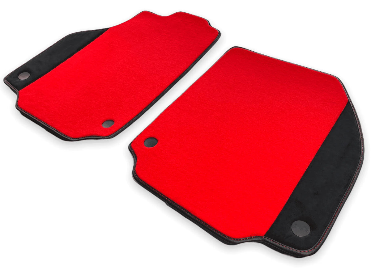 Floor Mats For Ferrari 458 Italia (2009-2015) Red Carpet And Alcantara Leather