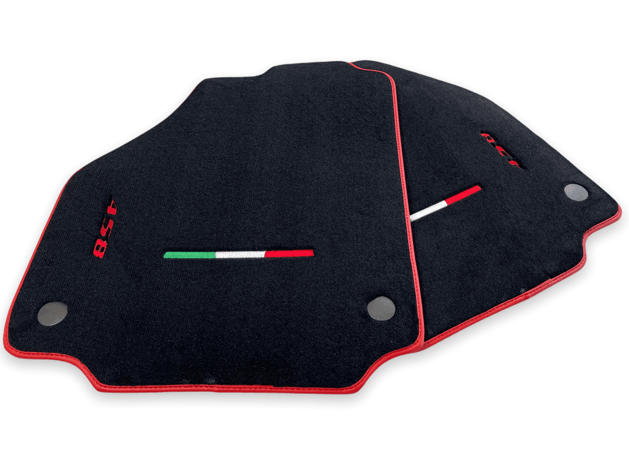 Floor Mats For Ferrari 458 Italia (2009-2015) Red Trim - AutoWin