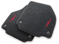 Floor Mats For Ferrari 458 Spider 2012-2015 Alcantara Leather - AutoWin