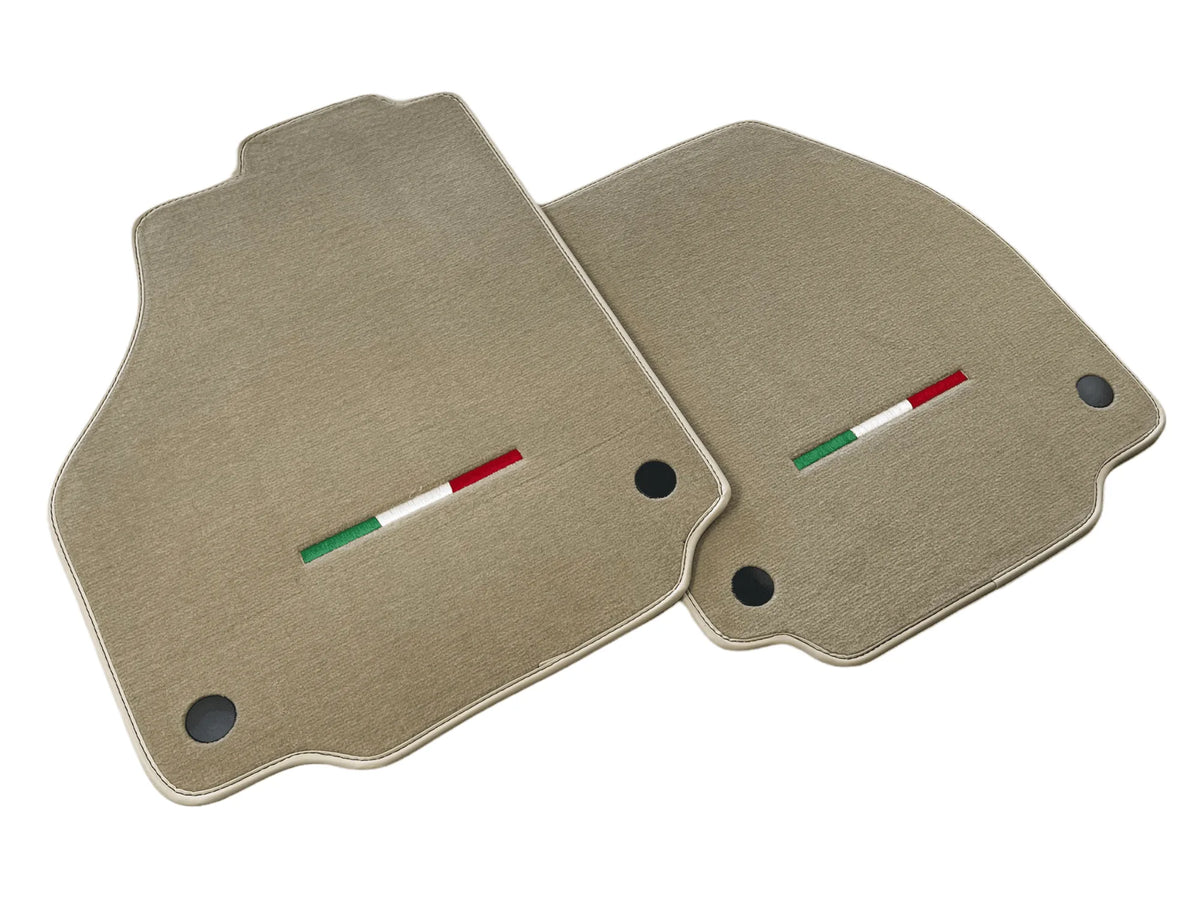 Floor Mats For Ferrari 458 Spider 2012-2015 Beige Italian Edition - AutoWin