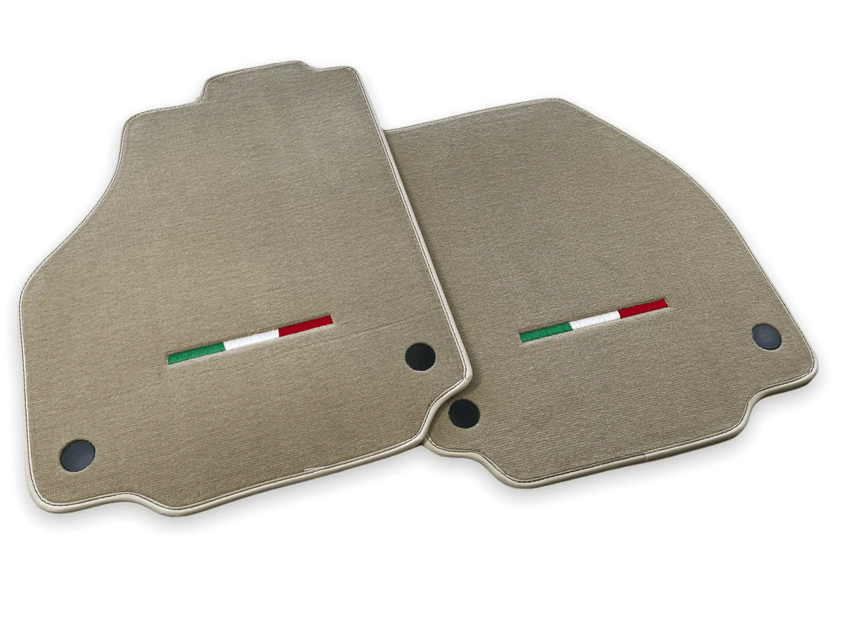 Floor Mats For Ferrari 458 Spider 2012-2015 Beige Italian Edition - AutoWin