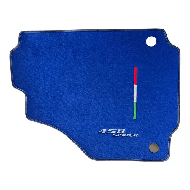 Floor Mats For Ferrari 458 Spider 2012-2015 Blue Autowin Brand Italian Edition - AutoWin