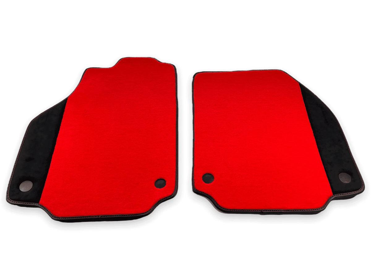 Floor Mats For Ferrari 458 Spider 2012-2015 Red Carpet And Alcantara Leather