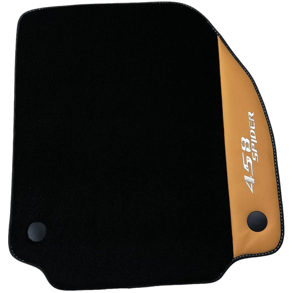 Floor Mats for Ferrari 458 Spider (2012-2015) with Beige Tradizione Nappa Leather - AutoWin
