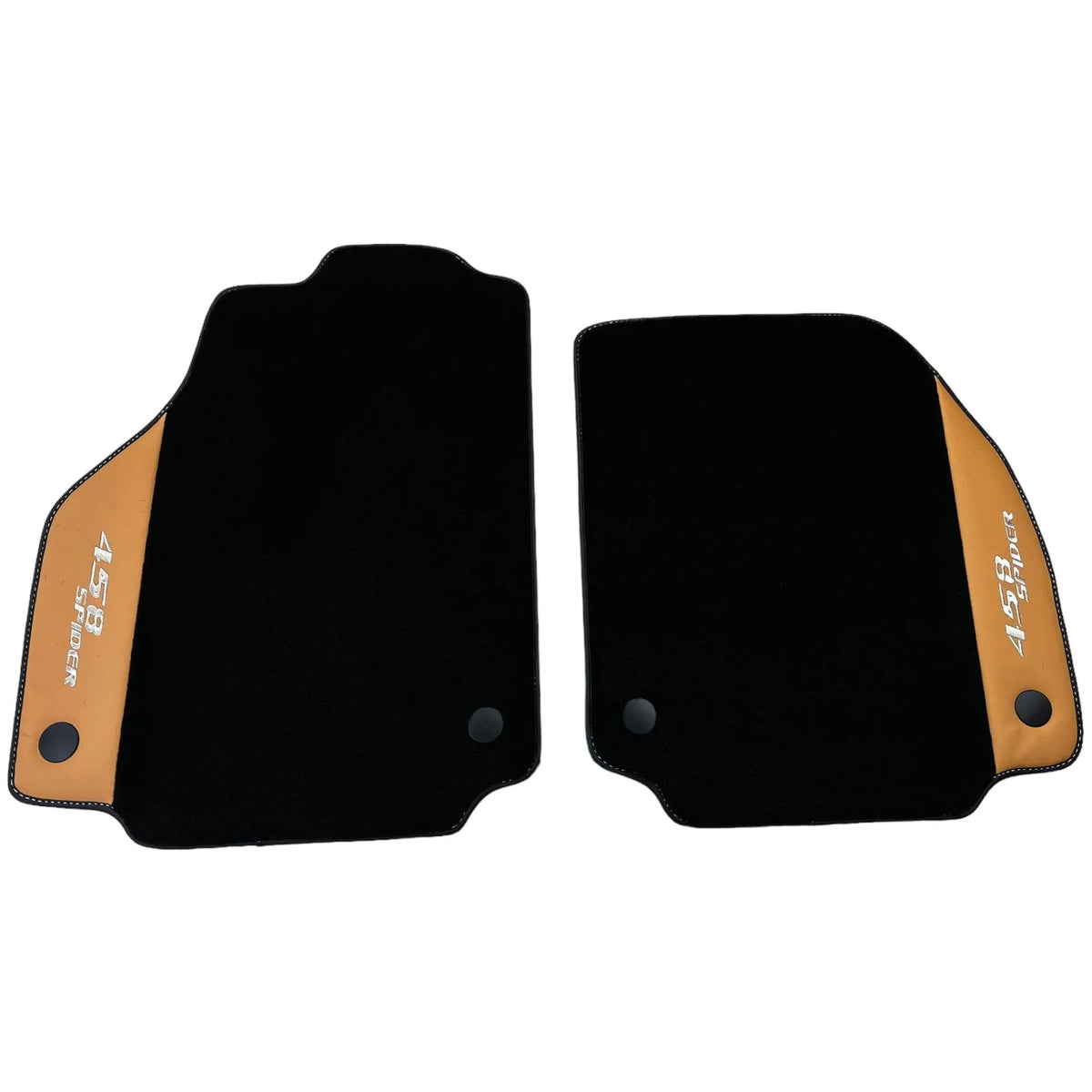 Floor Mats for Ferrari 458 Spider (2012-2015) with Beige Tradizione Nappa Leather - AutoWin