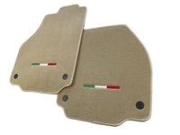 Floor Mats For Ferrari 488 2015-2022 Beige Autowin Brand Italian Edition