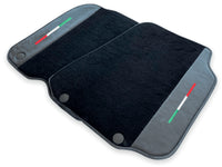 Floor Mats For Ferrari 812 Superfast Carbon Fiber And Black Carpet