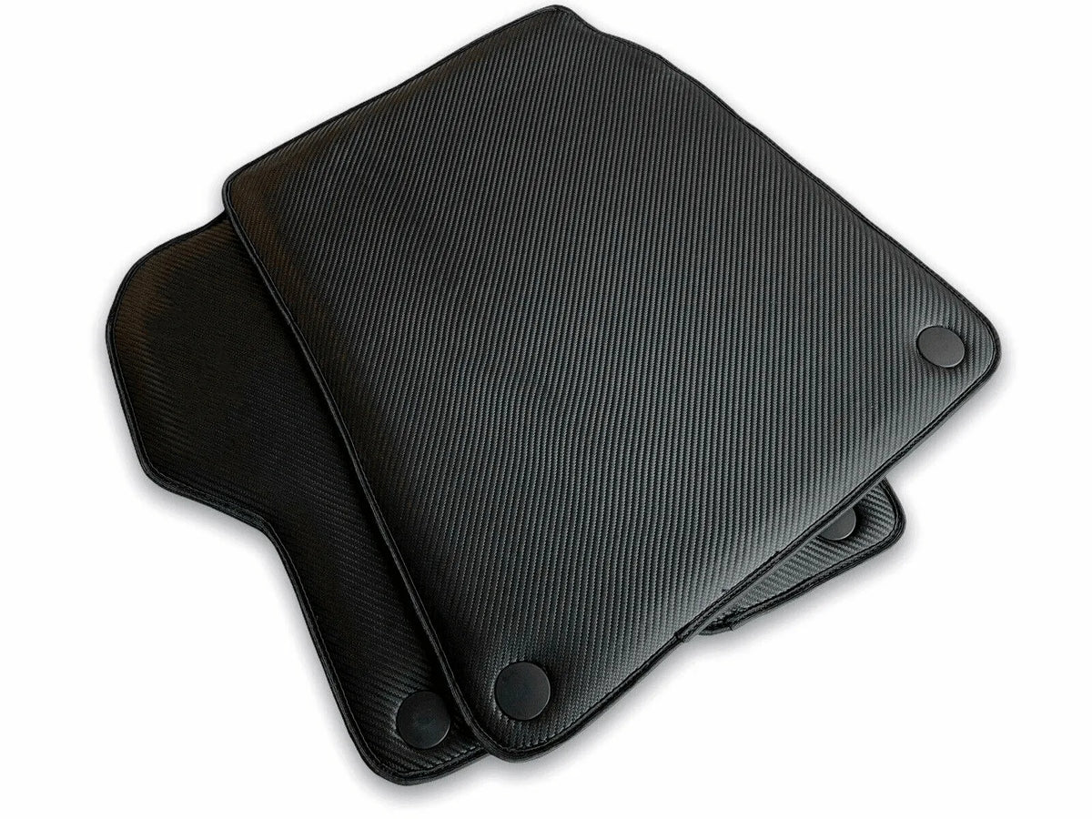 Floor Mats For Ferrari California Convertible 2008-2014 Carbon Fiber Leather - AutoWin