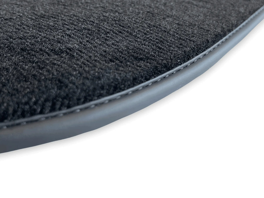 Floor Mats For Ferrari F12 Berlinetta Black Tailored Carpets With Italian Emblem - AutoWin