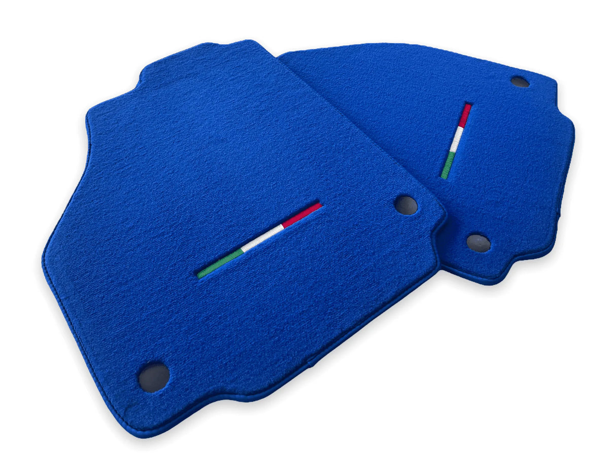 Floor Mats For Ferrari F8 Spider 2019-2022 Blue Italian Edition