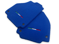 Floor Mats For Ferrari F8 Spider 2019-2022 Blue Italian Edition