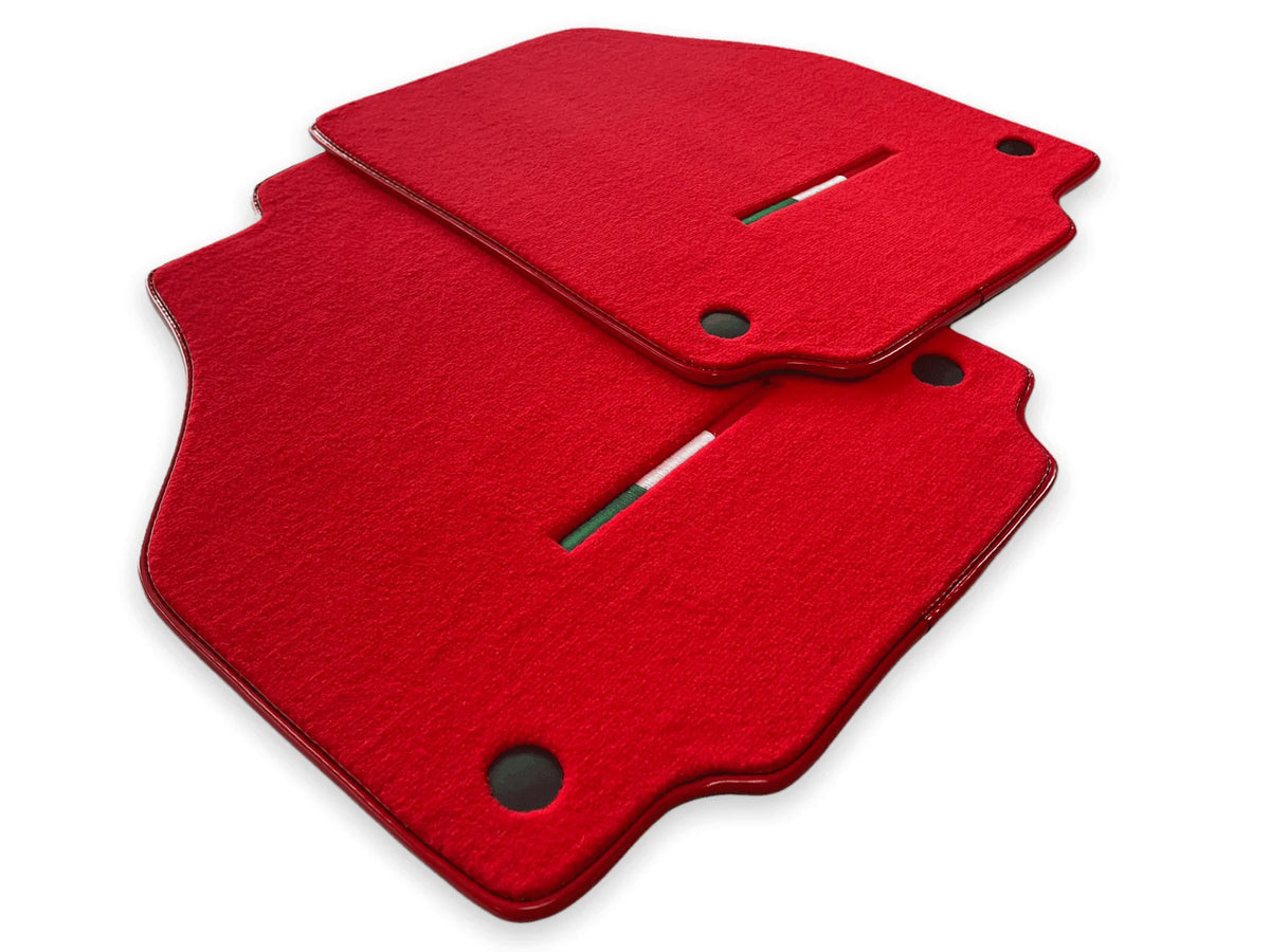 Floor Mats For Ferrari F8 Spider 2019-2022 Red Italian Edition