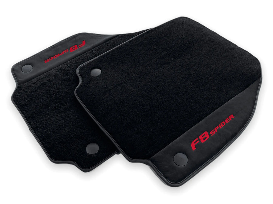 Floor Mats For Ferrari F8 Spider 2019-2022 Red Italian Edition - AutoWin