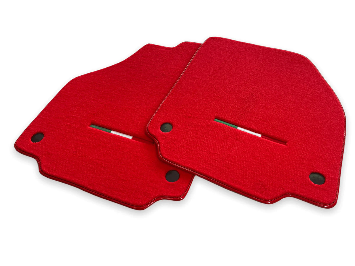 Floor Mats For Ferrari F8 Spider 2019-2022 Red Italian Edition