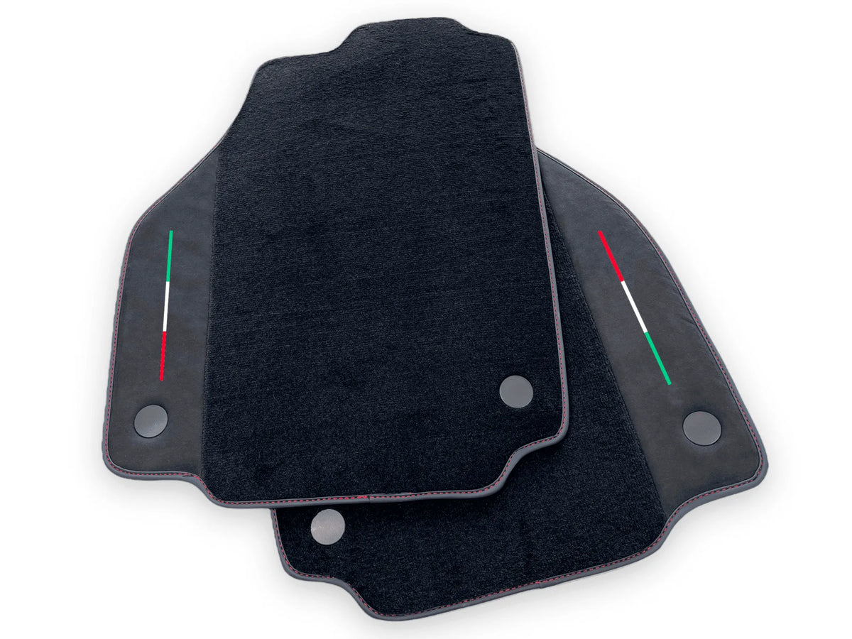 Floor Mats For Ferrari F8 Spider 2019-2022 Red Italian Edition - AutoWin