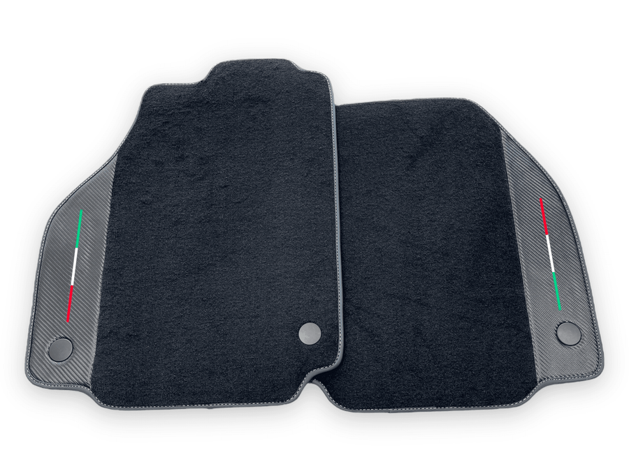 Floor Mats For Ferrari F8 Spider 2019-2022 With Carbon Fiber Leather - AutoWin