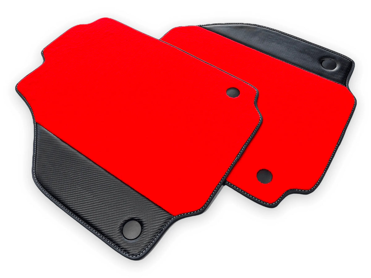 Floor Mats For Ferrari F8 Spider 2019-2022 With Carbon Leather