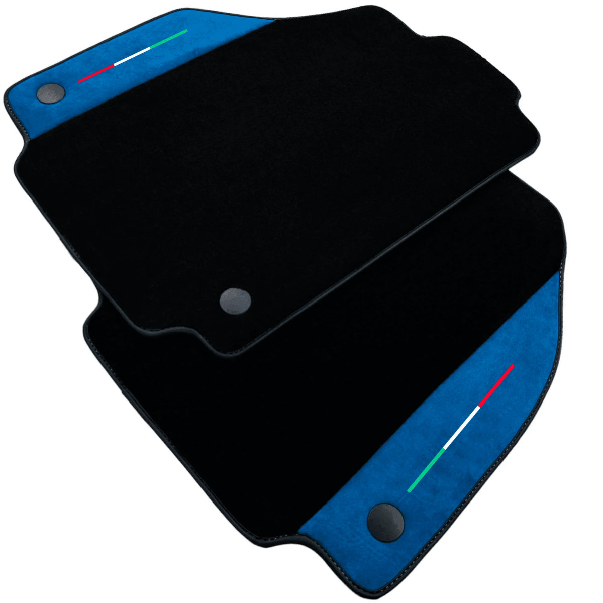 Floor Mats For Ferrari F8 Tributo 2019-2022 With Blue Alcantara Leather