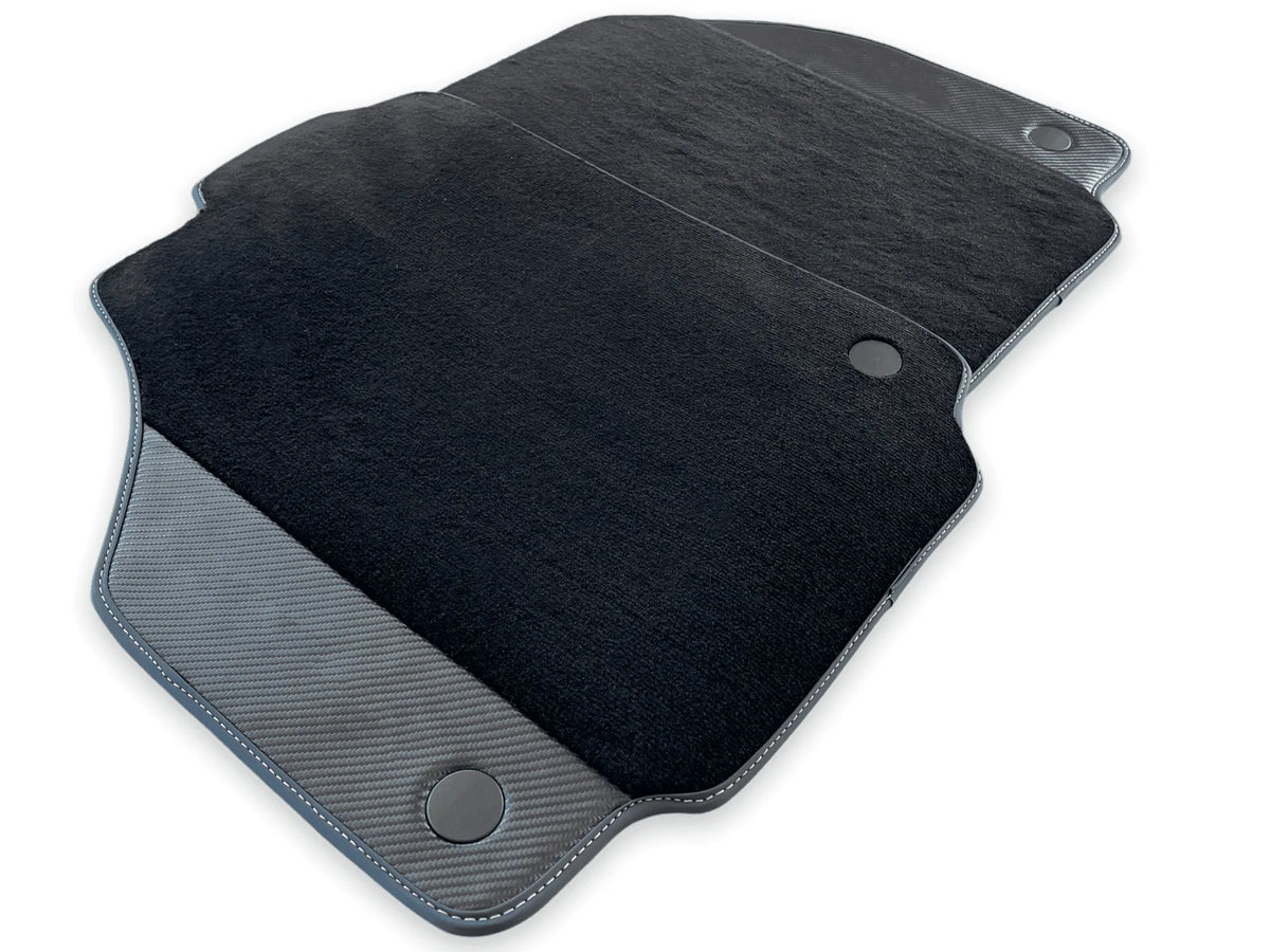 Floor Mats For Ferrari F8 Tributo 2019-2022 With Carbon Leather - AutoWin