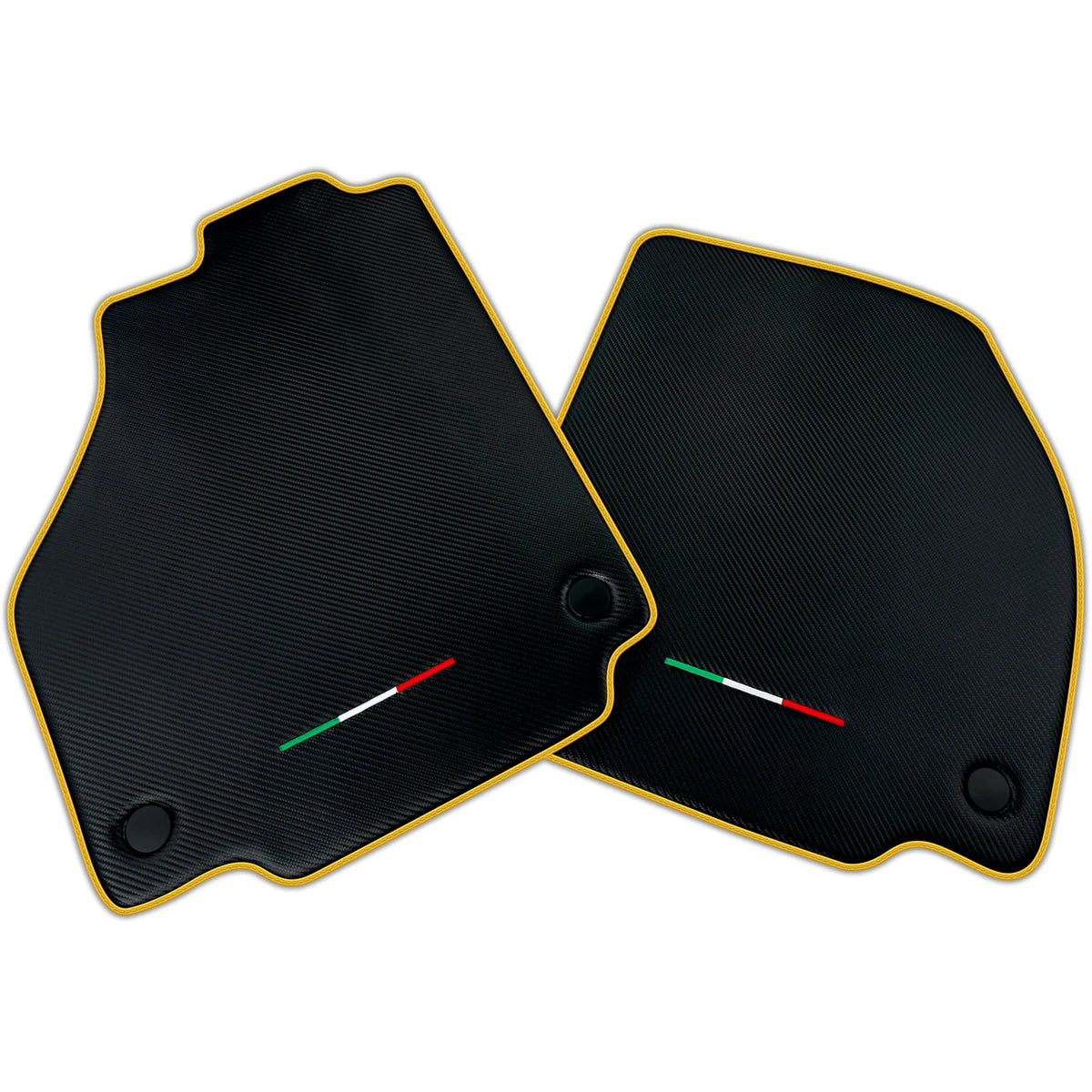 Floor Mats For Ferrari F8 Tributo (2019-2023) Carbon Fiber AutoWin Brand Italian Edition