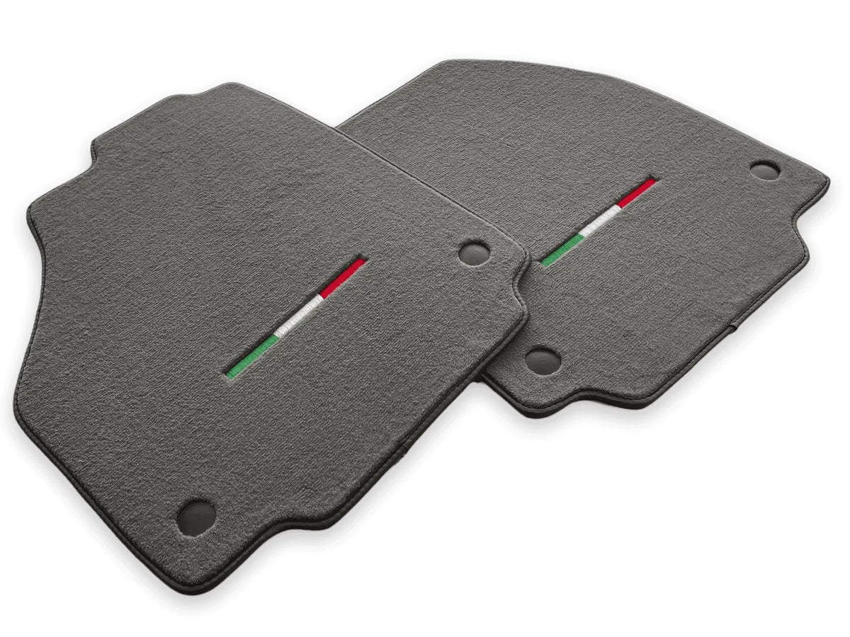 Floor Mats For Ferrari F8 Tributo (2019-2023) Gray Italian Edition - AutoWin