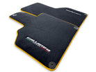 Floor Mats for Lamborghini Gallardo With Yellow Trim - AutoWin