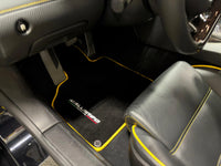 Floor Mats for Lamborghini Gallardo With Yellow Trim - AutoWin