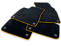 Floor Mats For Lamborghini Urus Black Tailored With Yellow Trim - AutoWin
