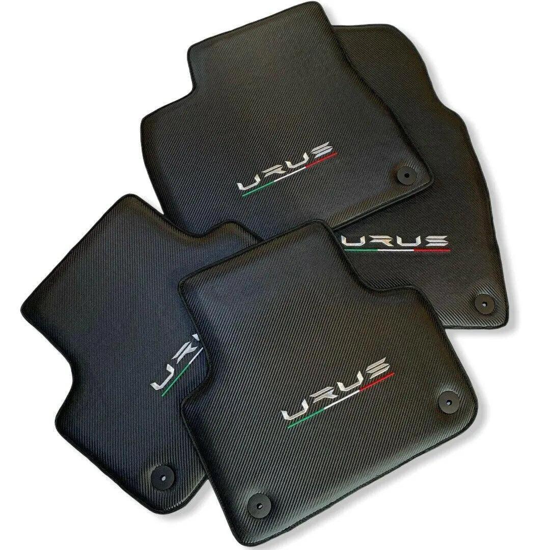 Floor Mats For Lamborghini Urus Made From Carbon Fiber Leather - AutoWin