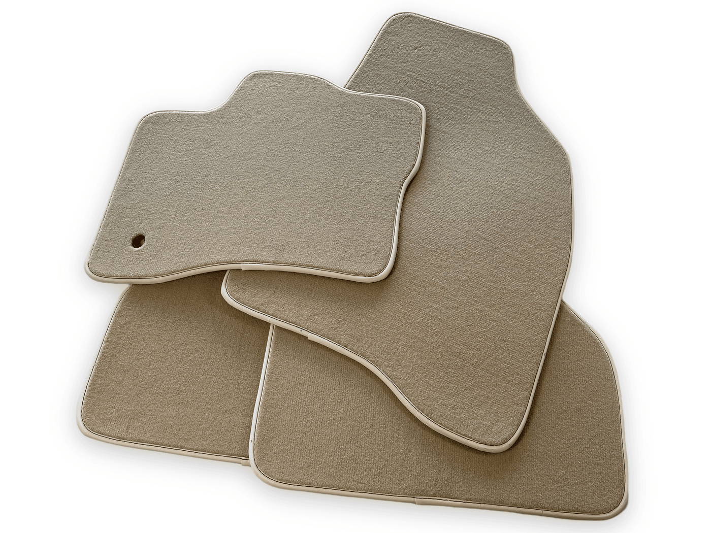Floor Mats for Lincoln Nautilus (2019-2024) SUV Beige Tailored Carpets - AutoWin
