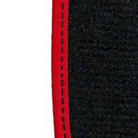 Floor Mats For Mercedes-Benz C Class W205 2014-2021 ER56 Design with Red Trim - AutoWin