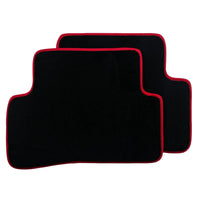 Floor Mats For Mercedes-Benz C Class W205 2014-2021 ER56 Design with Red Trim - AutoWin