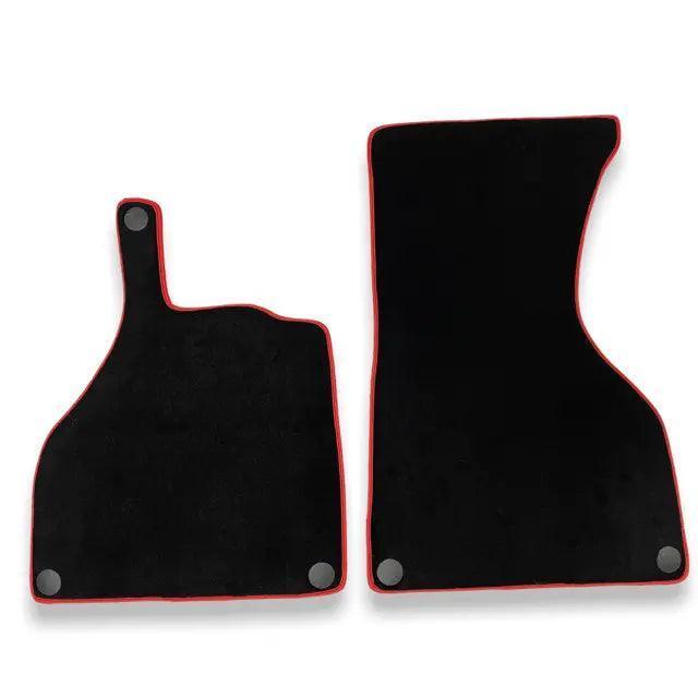 Floor Mats For Mercedes-Benz SLS-Class AMG (2009-2014) Red Trim - AutoWin