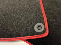 Floor Mats For Mercedes-Benz SLS-Class AMG (2009-2014) Red Trim - AutoWin