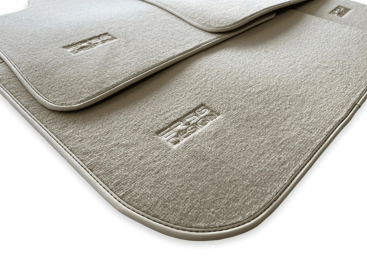 Floor Mats For Rolls Royce Ghost Series II (2021-2024) Beige ER56 Design - AutoWin