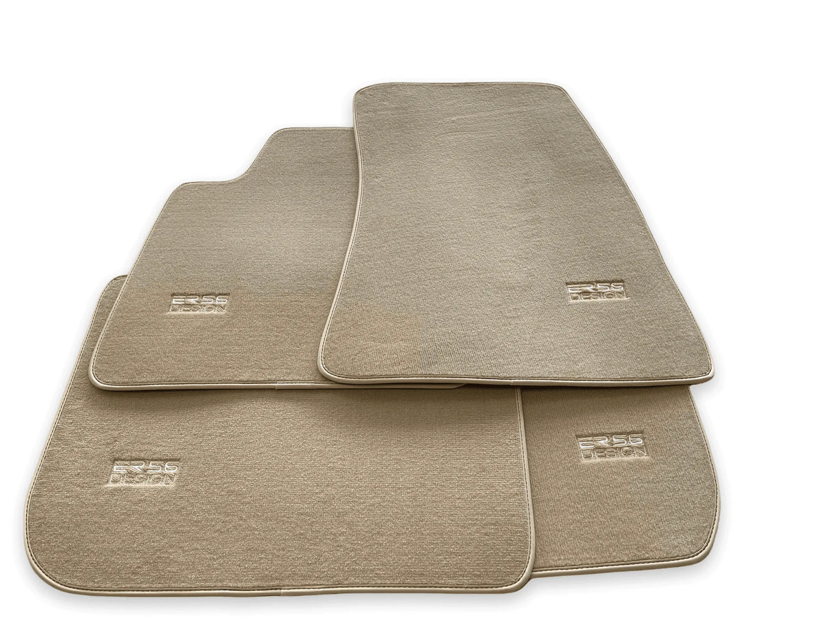 Floor Mats For Rolls Royce Ghost Series II (2021-2024) Beige ER56 Design - AutoWin