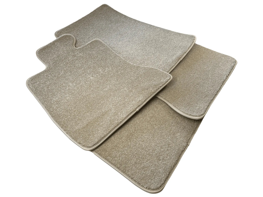 Floor Mats For Rolls Royce Ghost Series II (2021-2024) Beige Luxury Quality - AutoWin