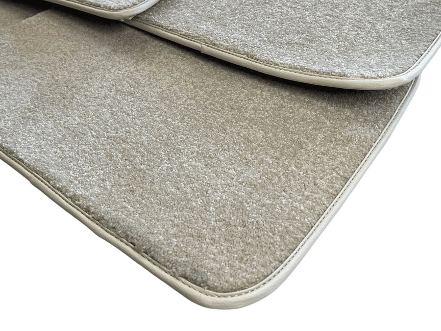 Floor Mats For Rolls Royce Ghost Series II (2021-2024) Beige Luxury Quality - AutoWin