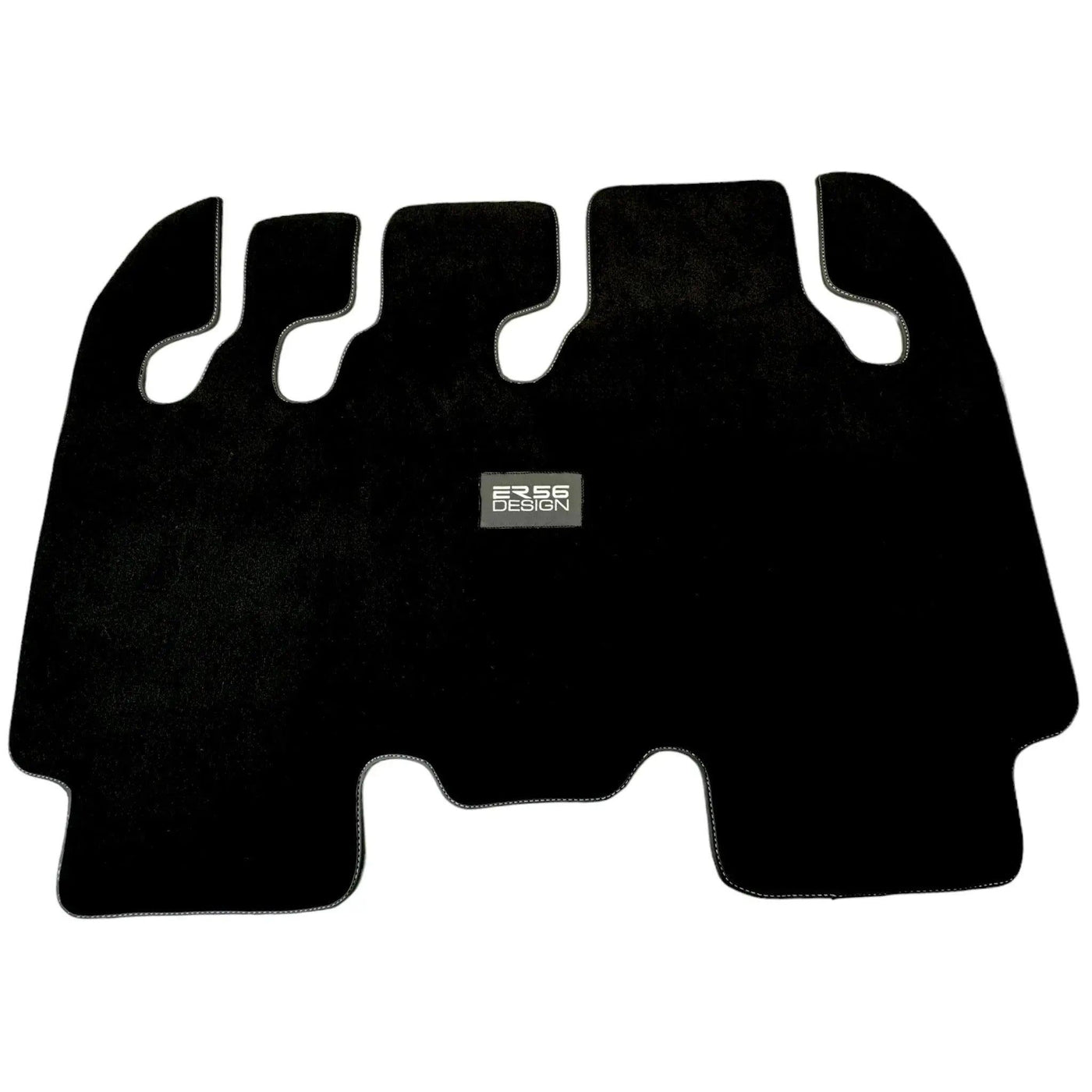 Floor Mats for Tesla Model X - 7 Seats (2016-2024) Black Tailored Carpets ER56 Design - AutoWin