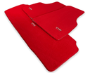 Floor Mats For Tesla Model X (5 Seats) Red Tailored Carpets ER56 Design - AutoWin