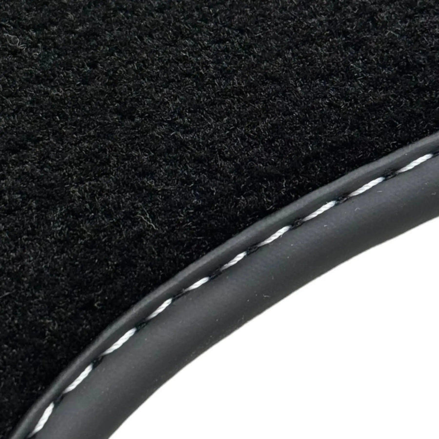 Floor Mats for Tesla Model X (6 Seats) Black Tailored Carpets ER56 Design - AutoWin
