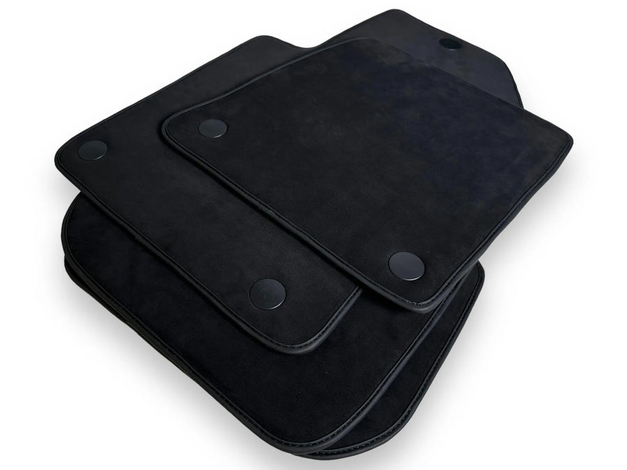 Genuine Alcantara Floor Mats for Ferrari 599 Coupe 2006-2012 Black ER56 Design - AutoWin