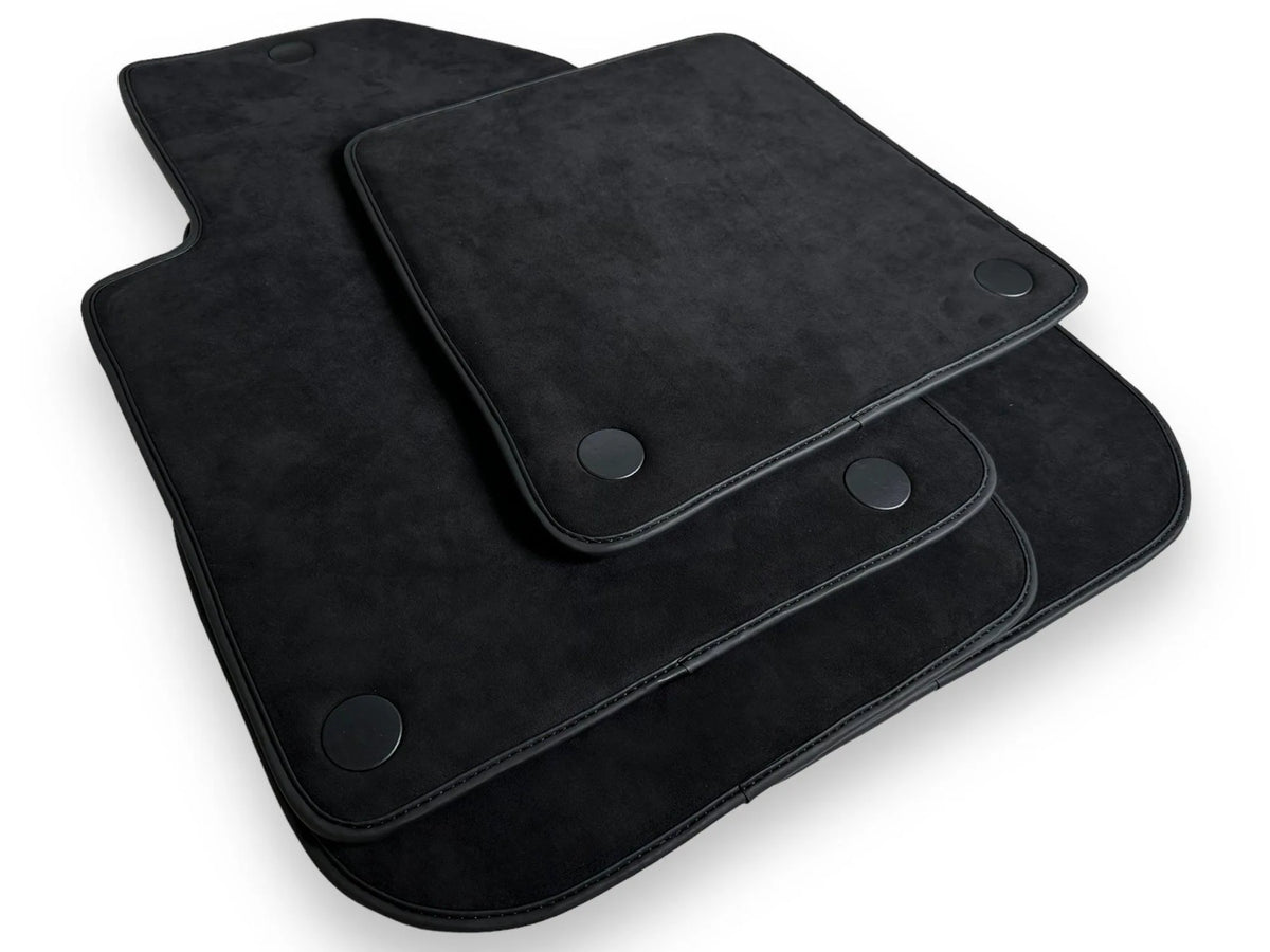 Genuine Alcantara Floor Mats for Ferrari 599 Coupe 2006-2012 Black ER56 Design - AutoWin